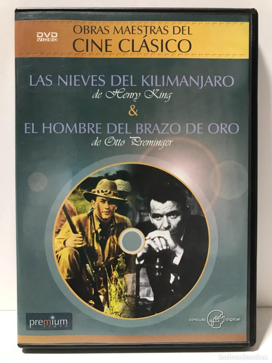 Cine: DVD OBRAS MAESTRAS DEL CINE CLASICO - LAS NIEVES DEL KILIMANJARO - EL HOMBRE DEL BRAZO DE ORO