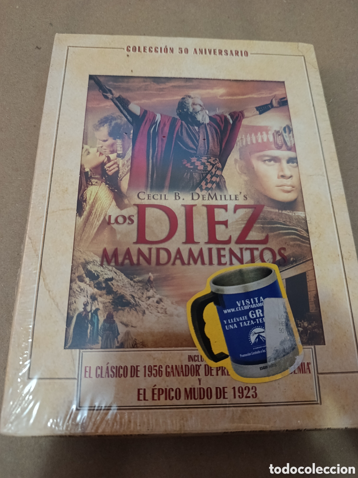 Cin&eacute;ma: Dvd. Los diez mandamientos. 50 aniversario. Incluye la versi&oacute;n de 1923 y la de 1956. Cecil B. Demill