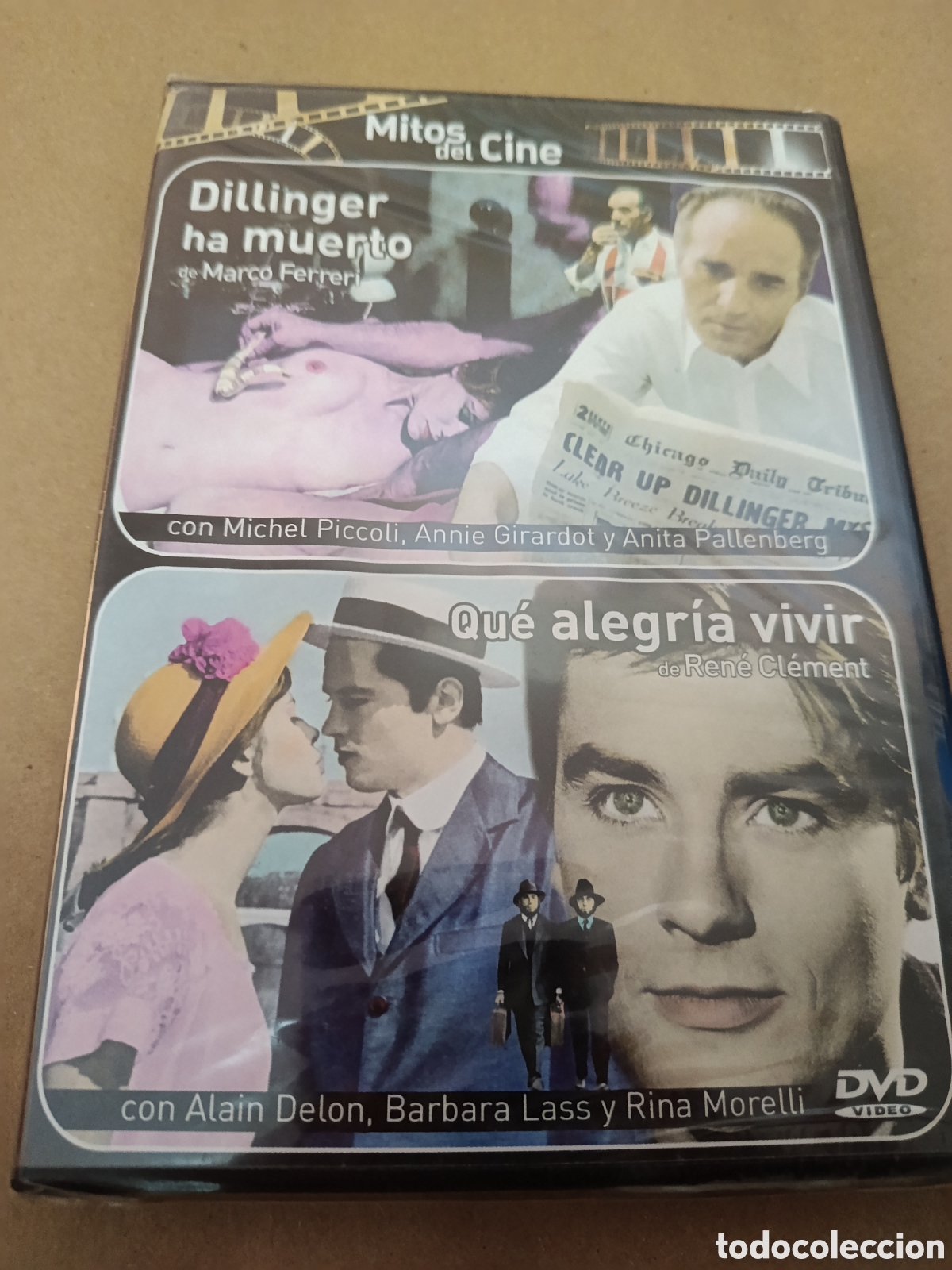 Kino: Dvd. Dillinger ha muerto + Qu&eacute; alegr&iacute;a vivir. Precintado. Mitos del cine.