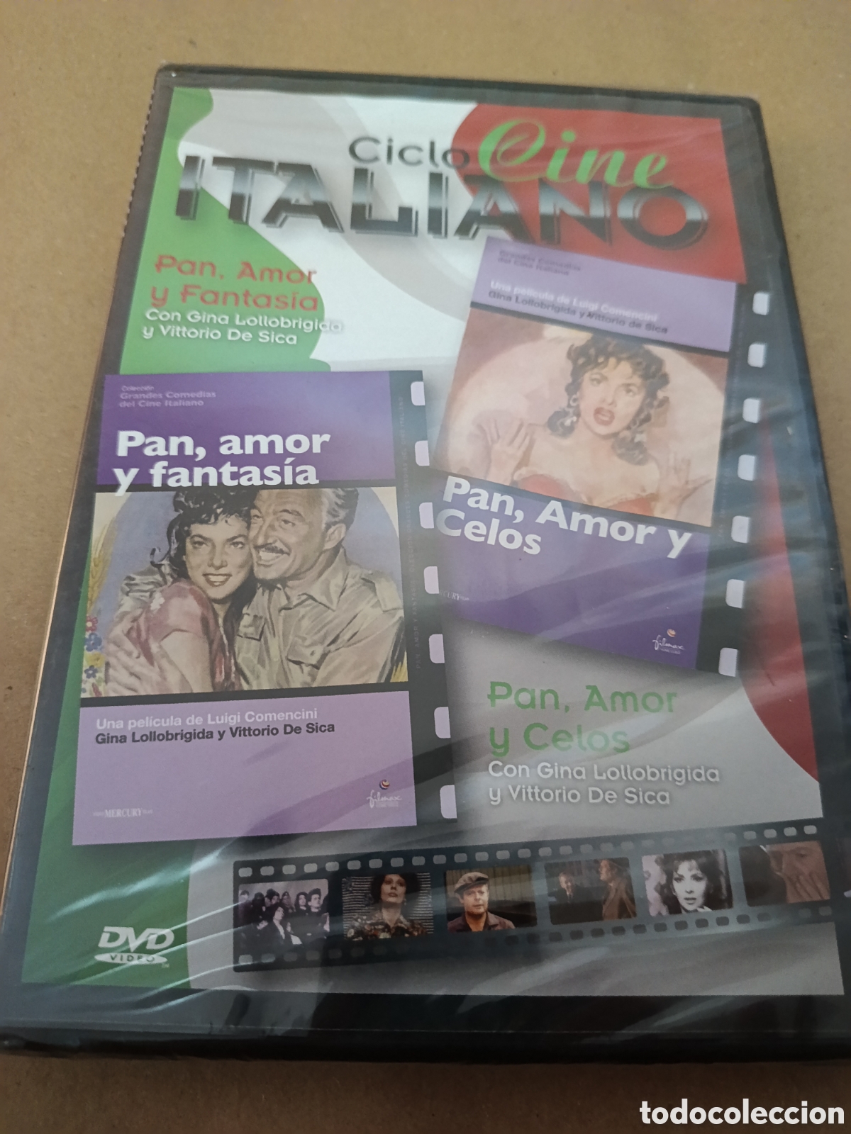 Kino: Dvd. Pan, amor y fantas&iacute;a + Pan, amor y celos. Precintado. Cine italiano.