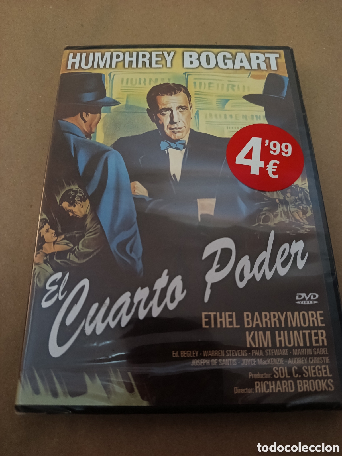 Kino: Dvd. El cuarto poder. Precintado. Con Humphrey Bogart. Descatalogad&iacute;simo. Muy dif&iacute;cil de encontrar.
