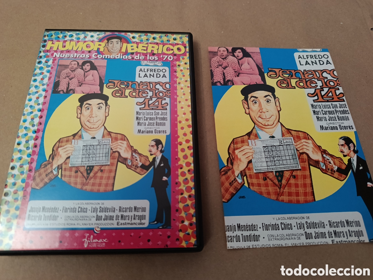 Cin&eacute;ma: Dvd. Jenaro el de los 14. Con Alfredo Landa. Humor Ib&eacute;rico. Descatalogado.