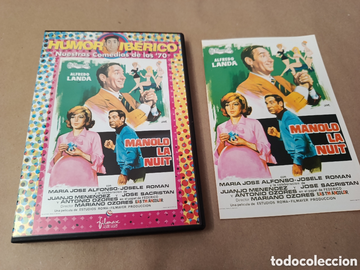 Cin&eacute;ma: Dvd. Manolo La Nuit. Con Alfredo Landa. Humor Ib&eacute;rico. Descatalogado.