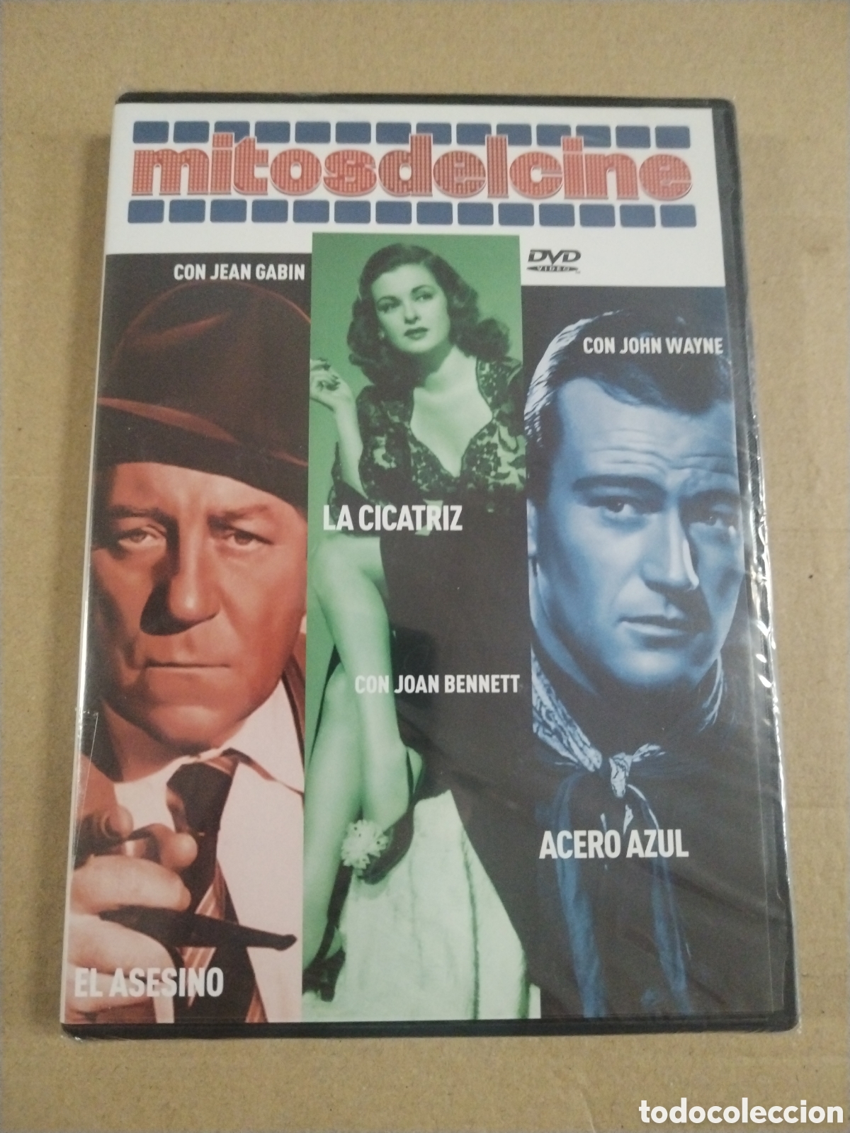 Cine: MITOS DEL CINE. EL ASESINO. LA CICATRIZ. ACERO AZUL. DVD
