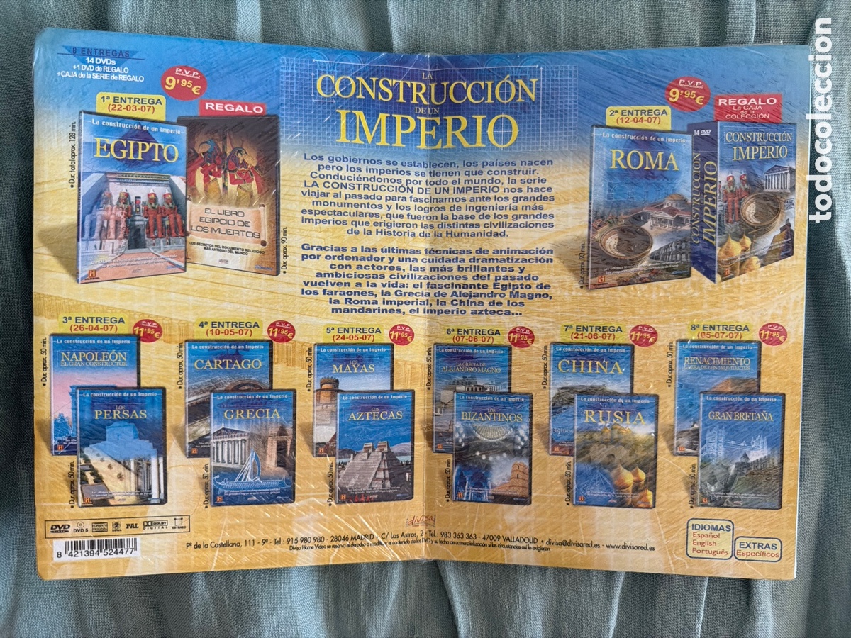 Cine: Pack 2 DVD Canal de Historia: Egipto (La Construcci&oacute;n de un Imperio) Precintado