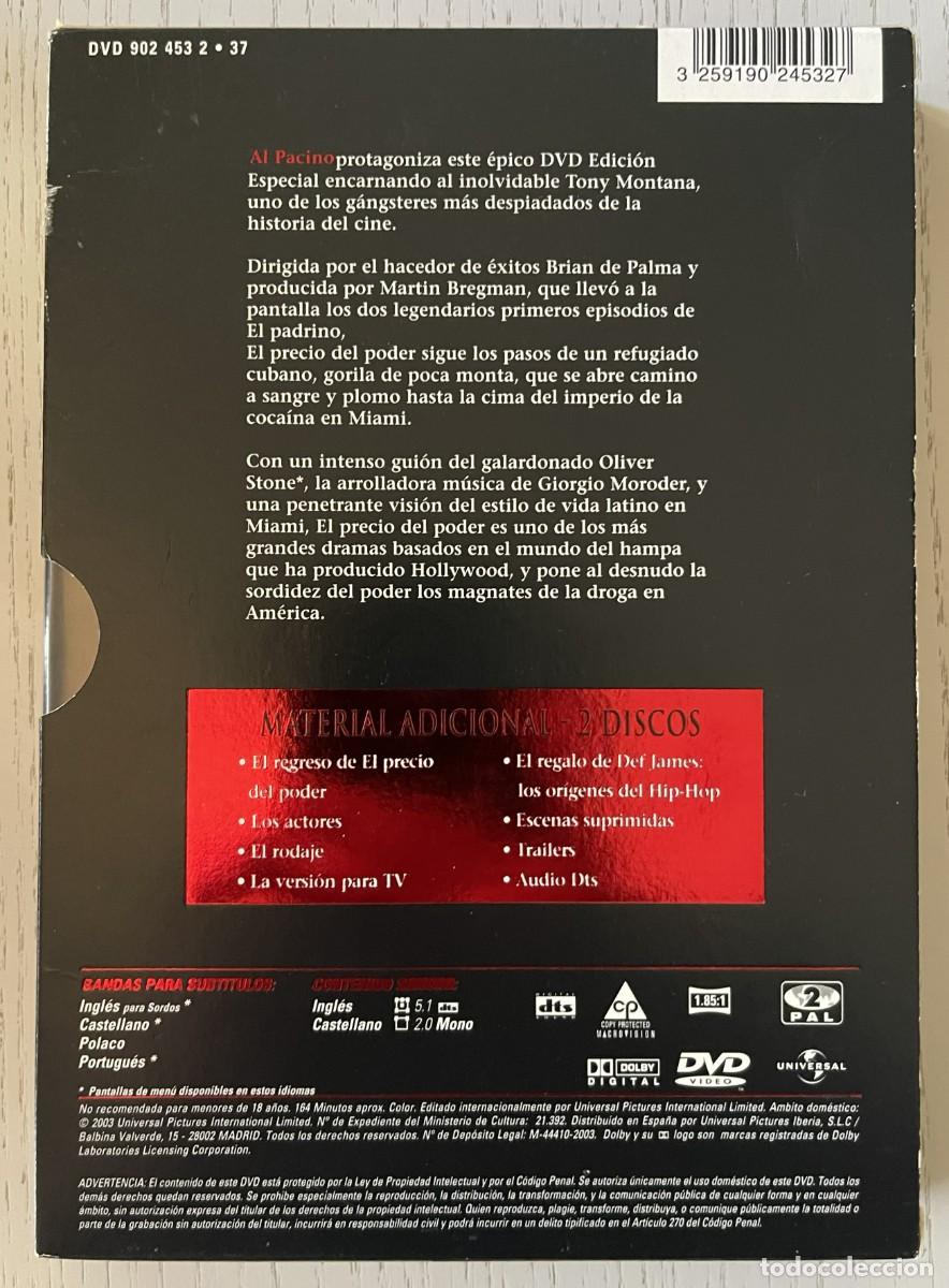 Cine: EL PRECIO DEL PODER EDICION ESPECIAL DE 2 DISCOS &ndash; DVD - Foto 2