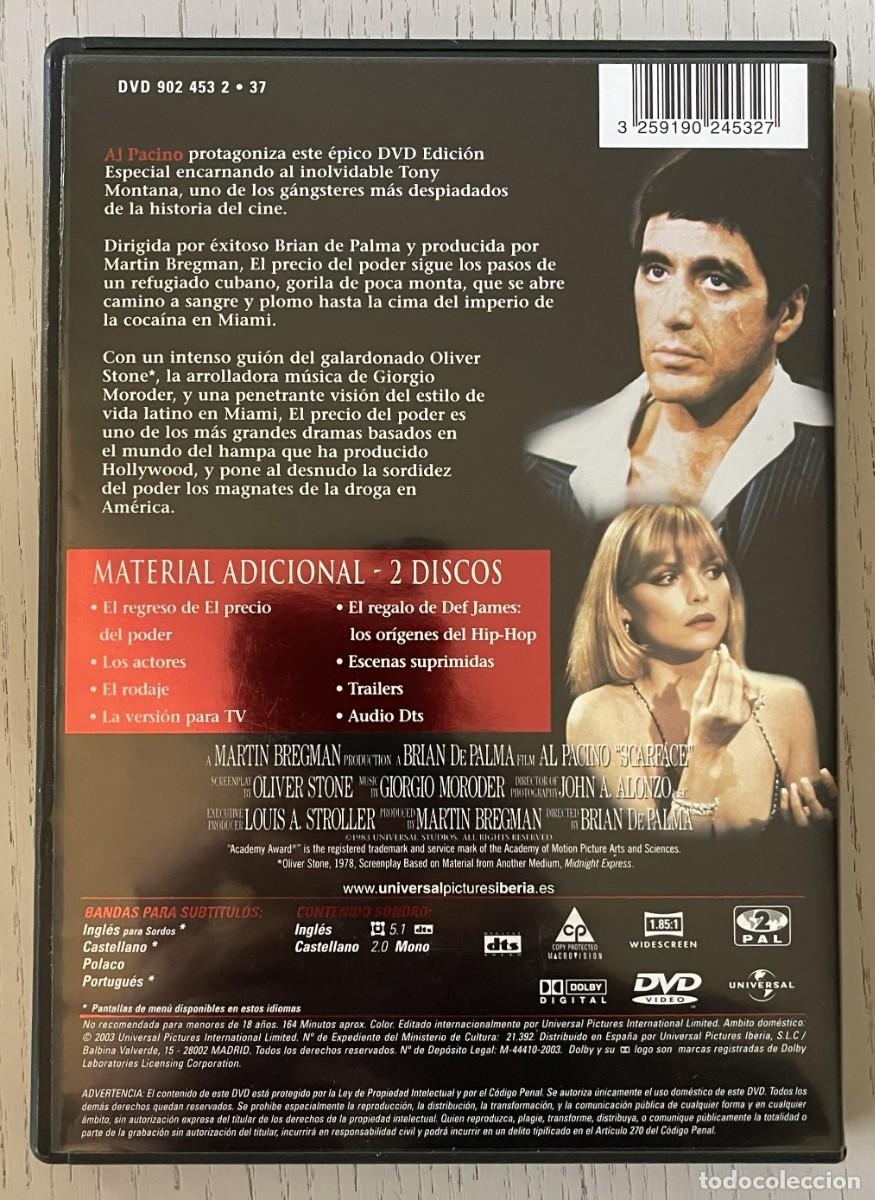 Cine: EL PRECIO DEL PODER EDICION ESPECIAL DE 2 DISCOS &ndash; DVD - Foto 4
