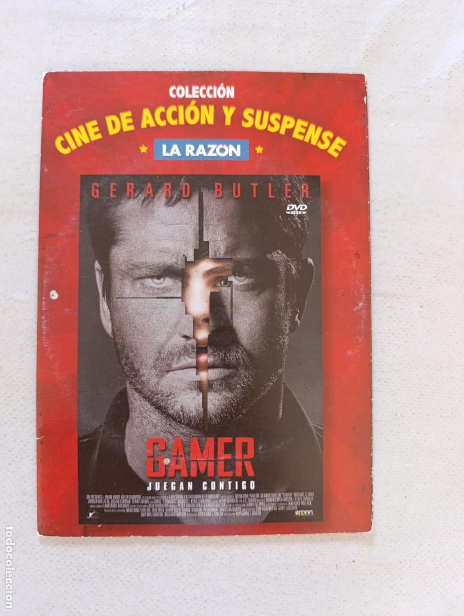 Cine: DVD GAMER - GERARD BUTLER - FUNDA FINA CARTON (5F5)