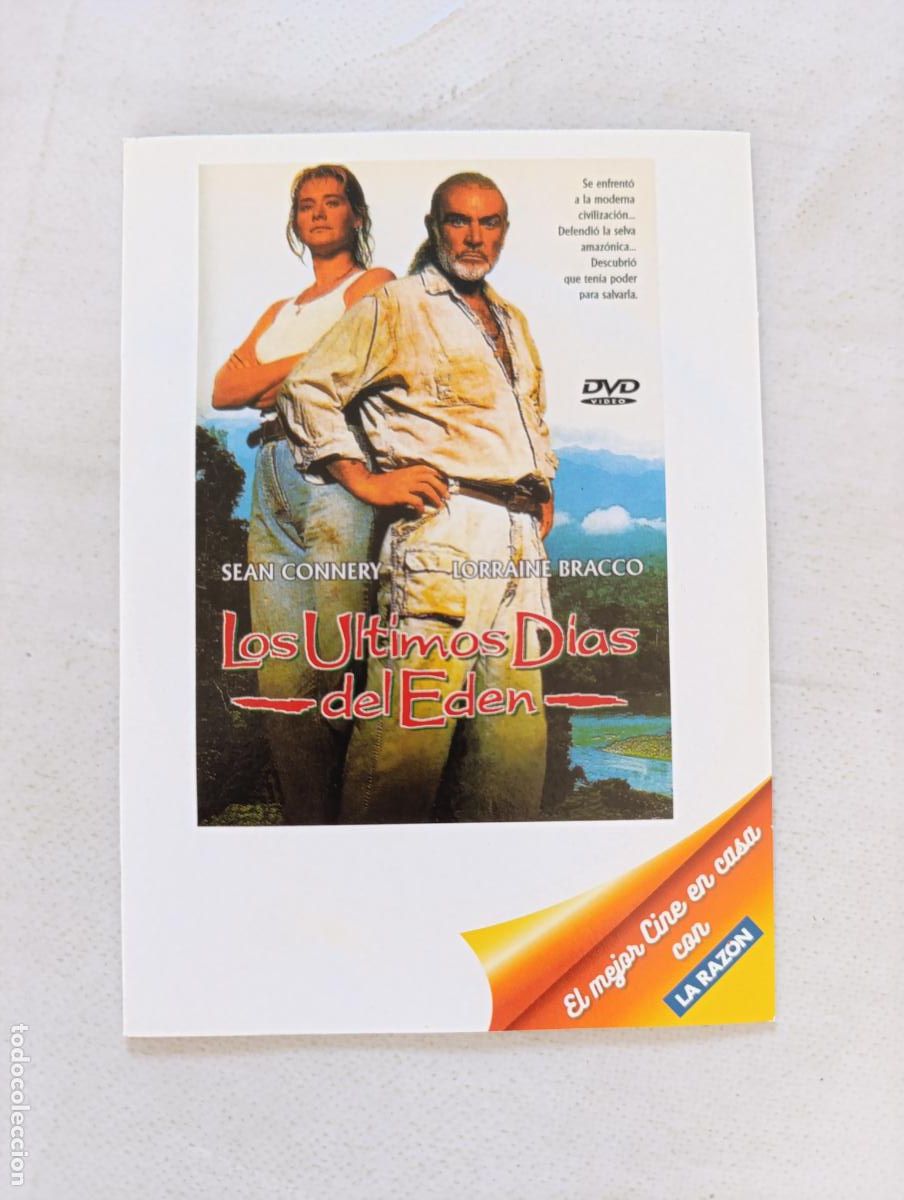 Cine: DVD LOS ULTIMOS DIAS DEL EDEN - SEAN CONNERY, LORRAINE BRACCO - FUNDA FINA CARTON (AU)