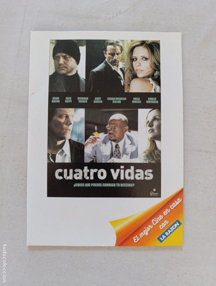 Cine: DVD CUATRO VIDAS - KEVIN BACON - FUNDA FINA CARTON (BA)