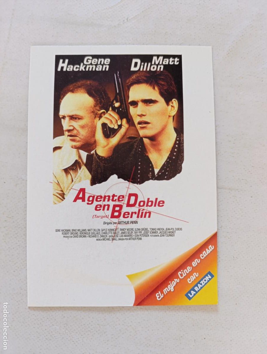 Cine: DVD AGENTE DOBLE EN BERLIN - GENE HACKMAN, MATT DILLON - FUNDA FINA CARTON (BA)
