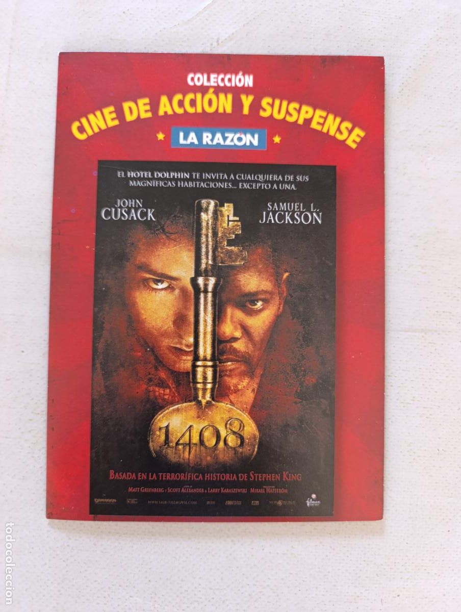 Cine: DVD 1408 - JOHN CUSACK, SAMUEL L. JACKSON - FUNDA FINA CARTON (CW)