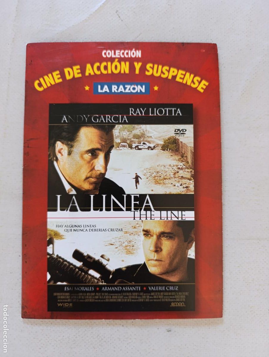 Cine: DVD LA LINEA (THE LINE) - RAY LIOTTA, ANDY GARCIA - FUNDA FINA CARTON (CW)
