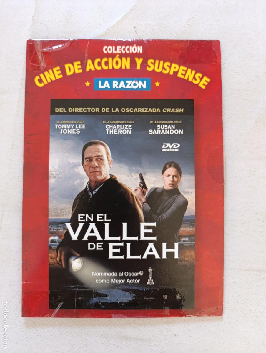 Cine: DVD EN EL VALLE DE ELAH - TOMMY LEE JONES, CHARLIZE THERON - FUNDA FINA CARTON (CX)