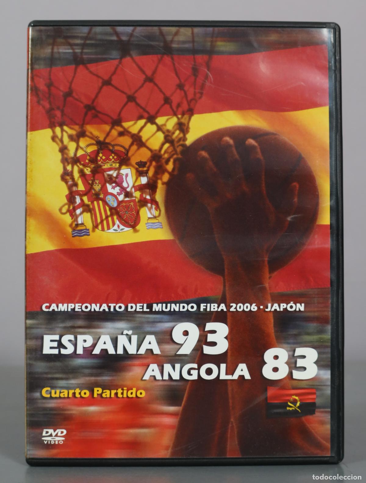Cine: DVD. Campeonato Del Mundo Fiba - Espa&ntilde;a 93 - Angola 83 - Cuarto Partido - El Mundo