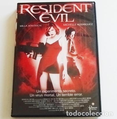Cine: RESIDENT EVIL DVD PEL&Iacute;CULA ACCI&Oacute;N MILLA JOVOVICH MICHELLE RODR&Iacute;GUEZ DE CIENCIA FICCI&Oacute;N VIRUS ZOMBIS