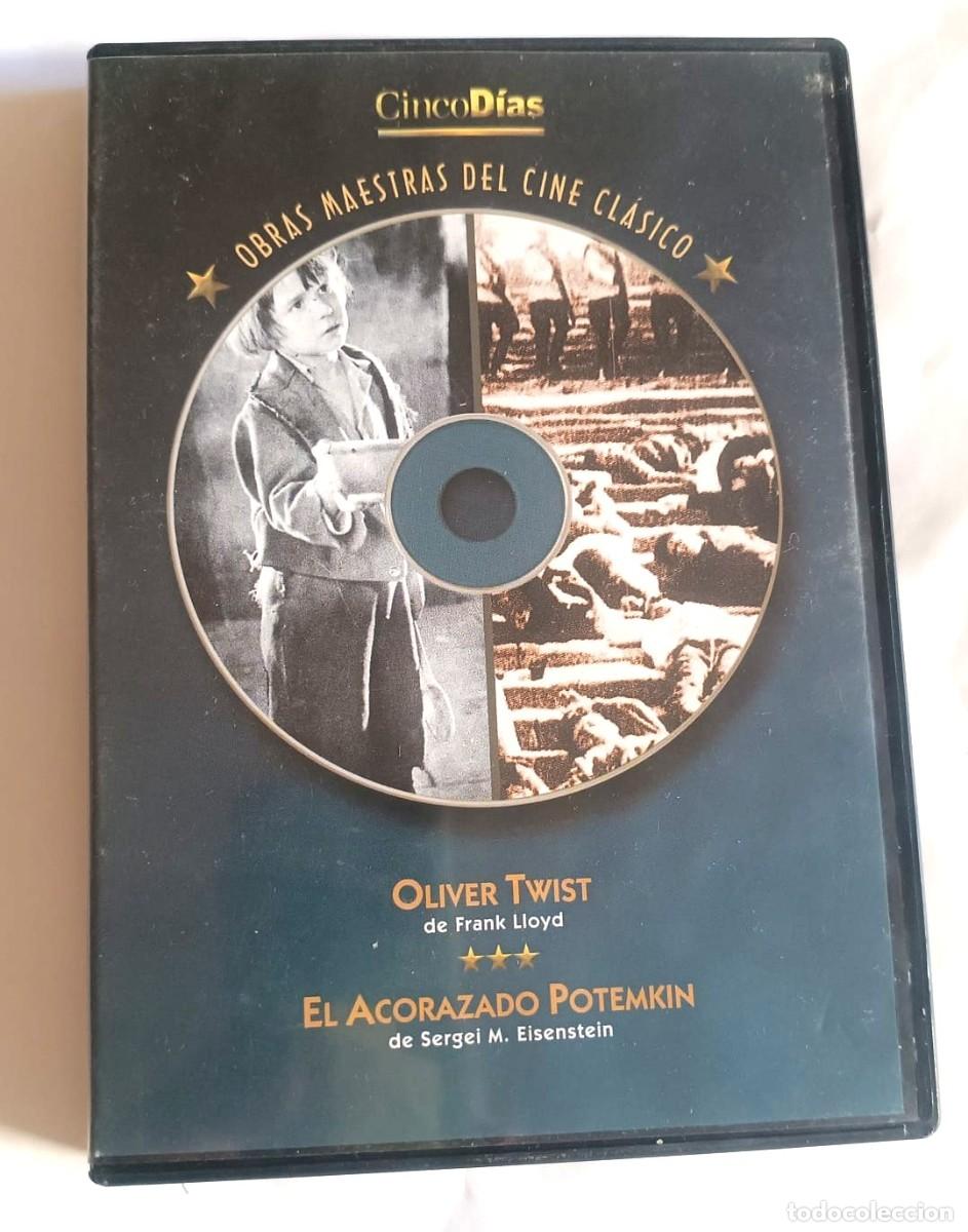 Cine: DVD cl&aacute;sico con 2 pel&iacute;culas: Oliver Twist (1922) y El Acorazado Potemkin (1925).