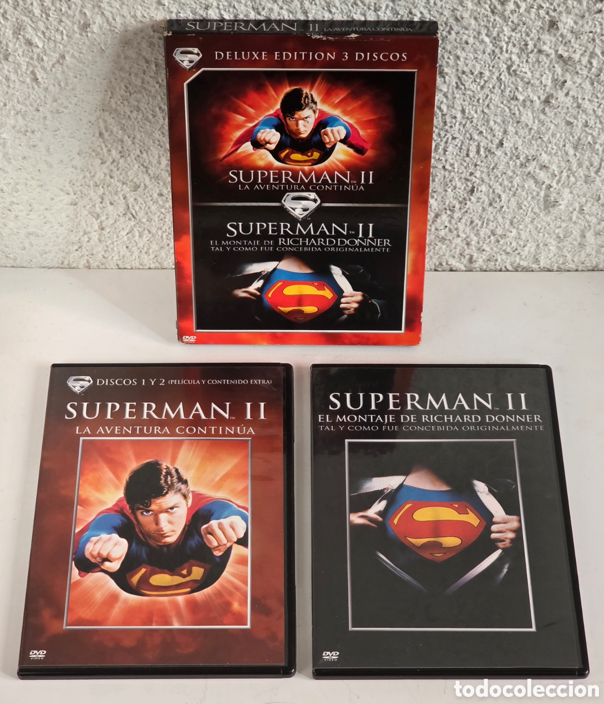 Cinema: Superman II La Aventura Contin&uacute;a - Deluxe Edition 3 Dicos Montaje R. Donner - Superh&eacute;roes Cine Film