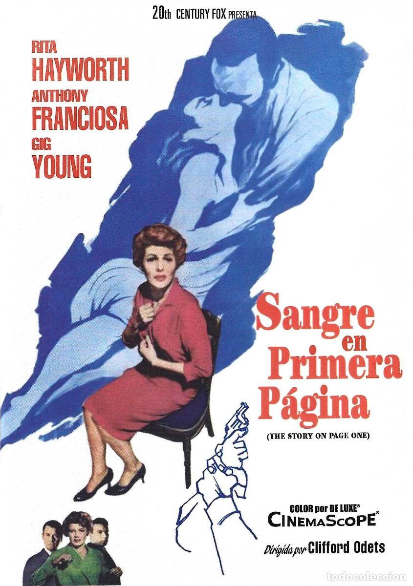 Cine: SANGRE EN PRIMERA P&Aacute;GINA RITA HAYWORTH