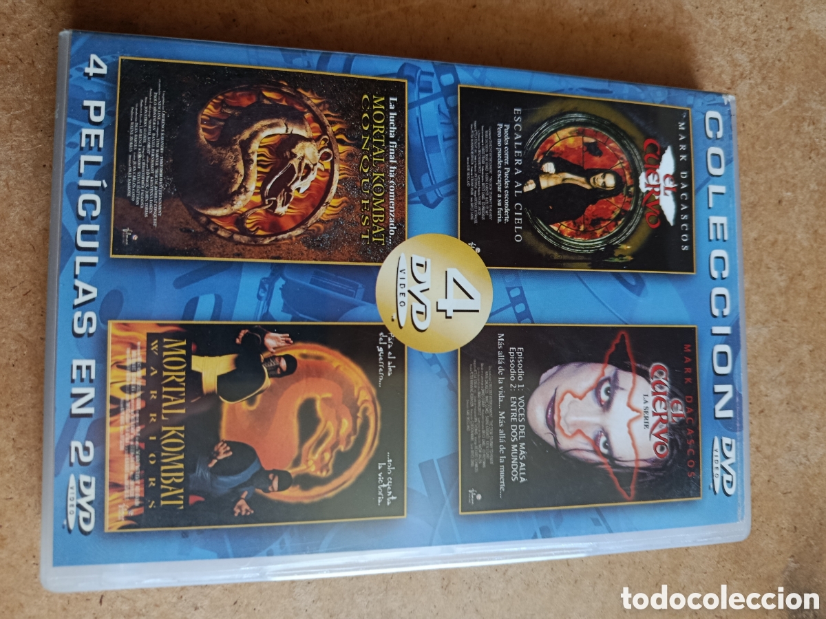 Cine: Colecci&oacute;n 4 DVD video - el cuervo / mortal kombat