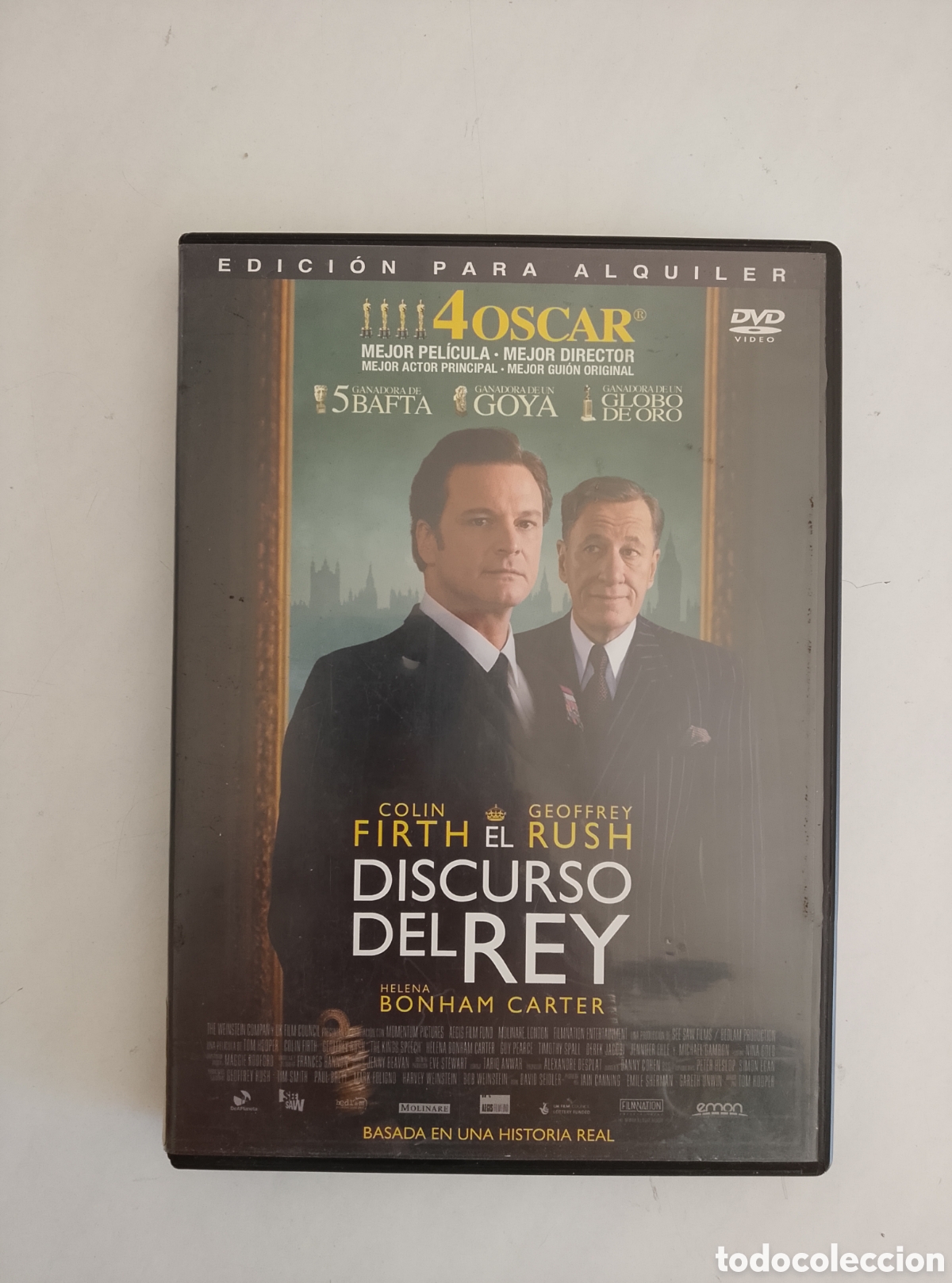 Cine: PELICULA DVD EL DISCURSO DEL REY