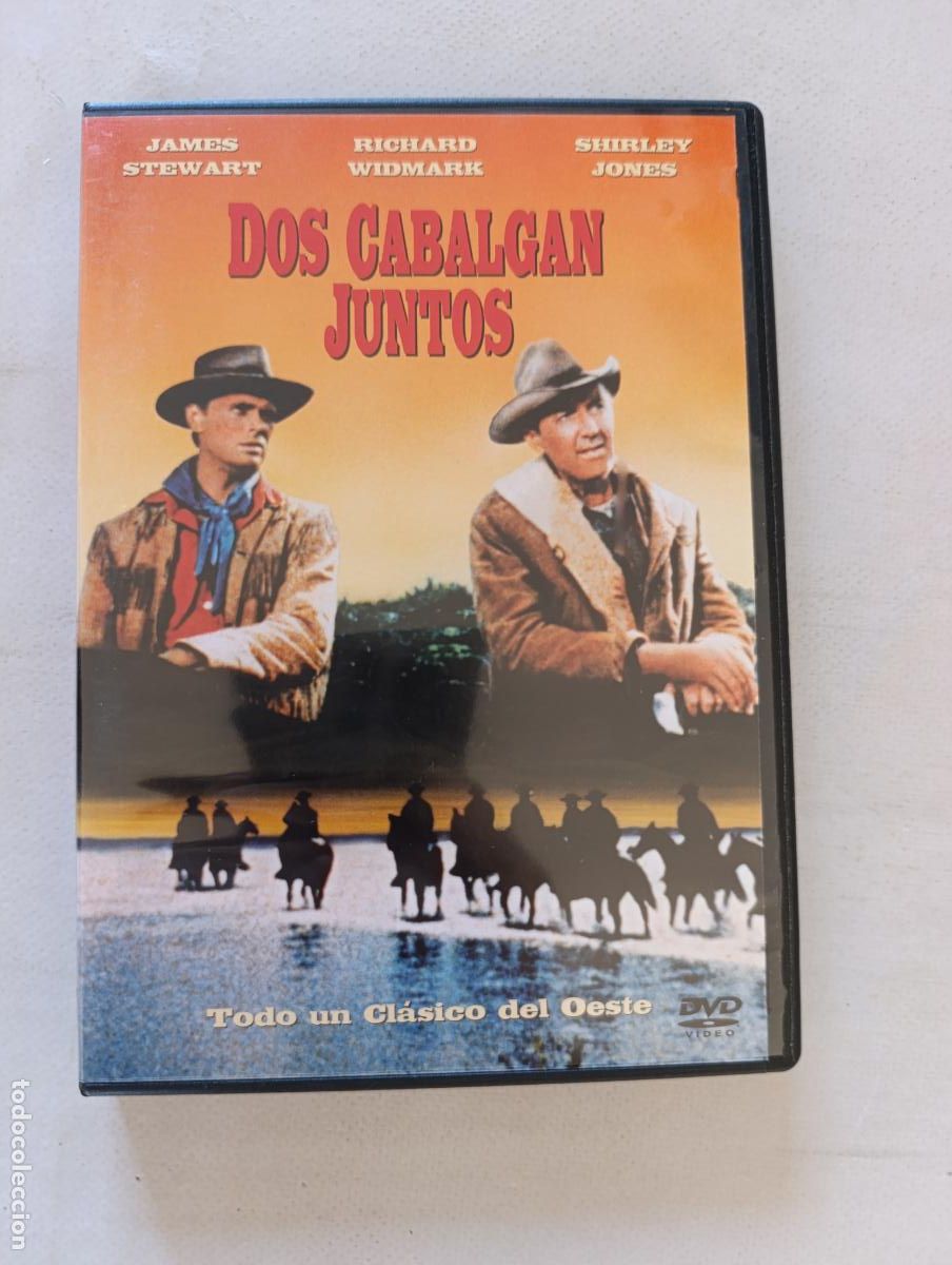 Cine: DVD DOS CABALGAN JUNTOS - JAMES STEWART, RICHARD WIDMARK (D&Ntilde;)