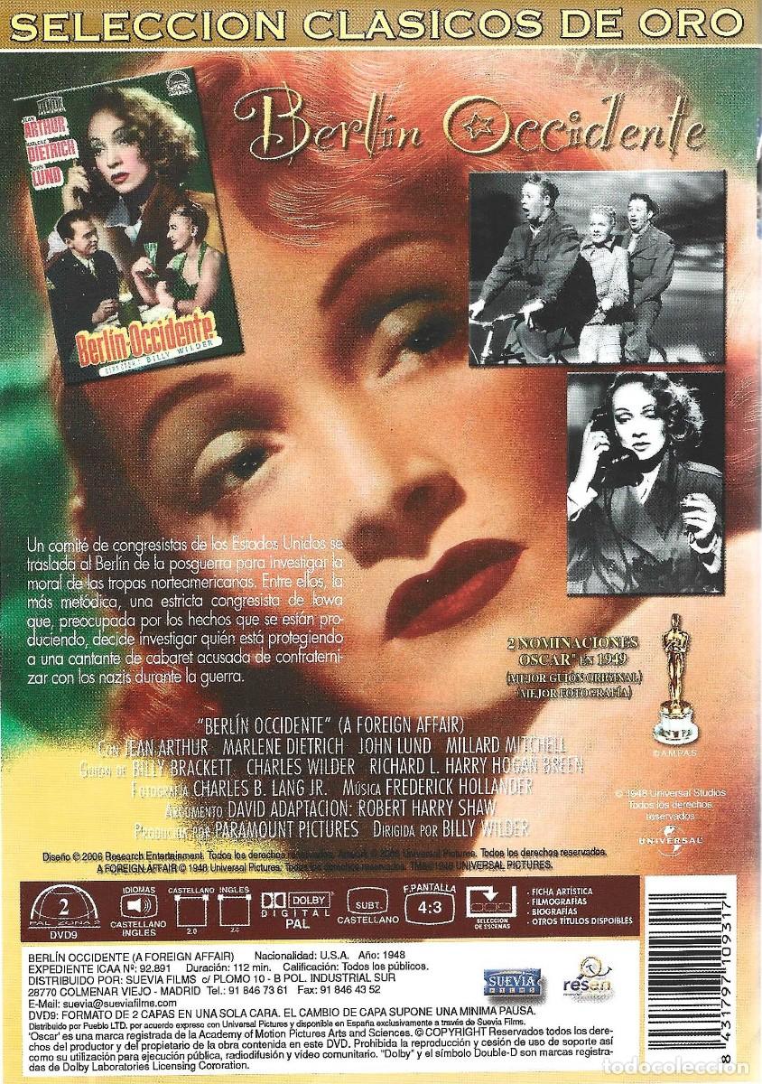 Cine: BERLIN OCCIDENTE MARLENE DIETRICH - Foto 2
