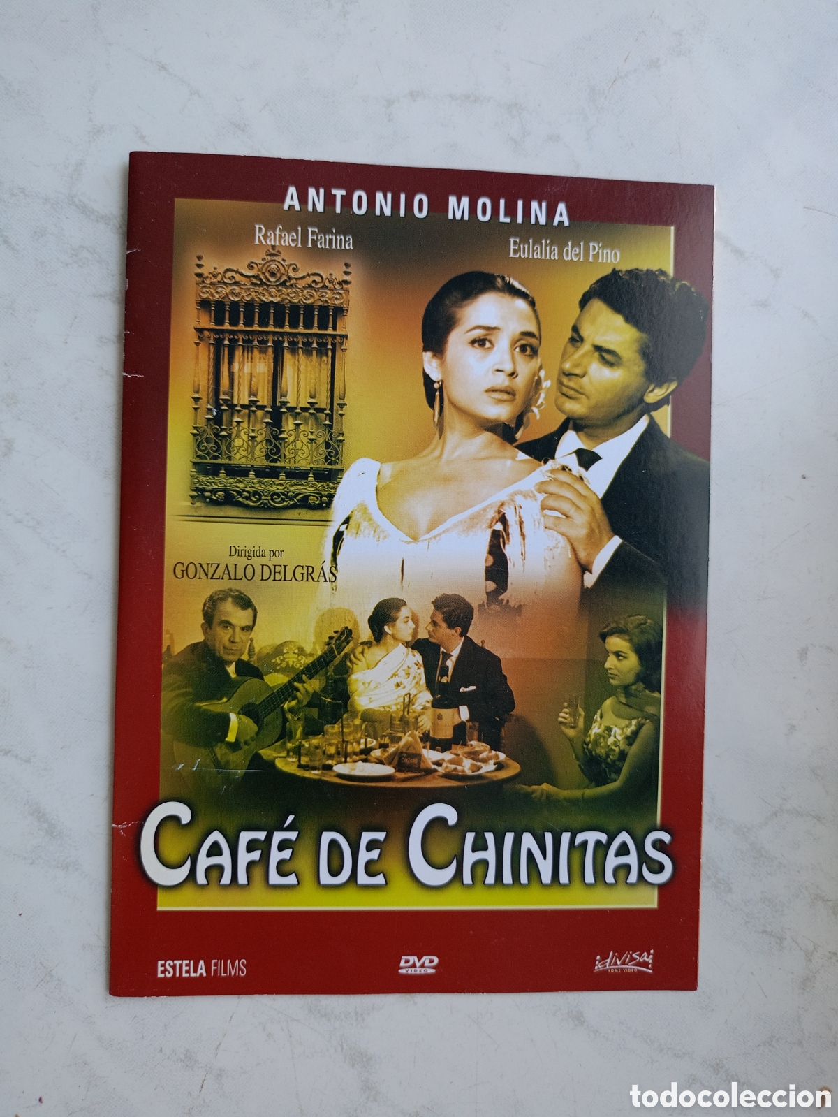 Cinema: CAFE DE CHINITAS. DVD DE LA PELICULA DE ANTONIO MOLINA Y RAFAEL FARINA. ESTUCHE FINO DE CARTON.