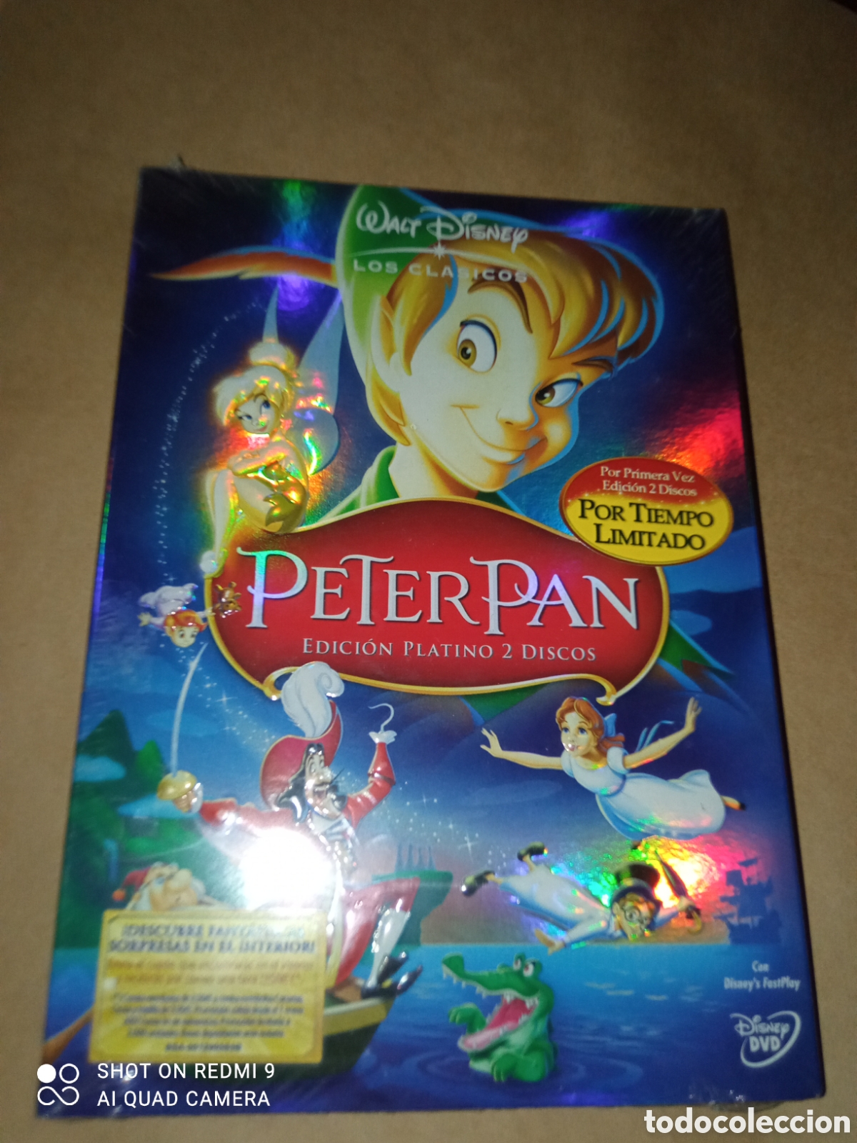 Cine: PETERPAN edici&oacute;n platino 2 discos car&aacute;tula con relieve precintado