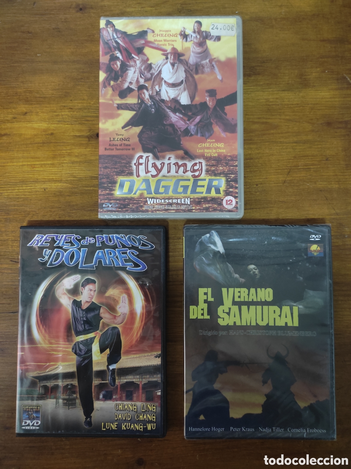 Cine: Flying dagger el verano del samurai Reyes de pu&ntilde;os y dolares DVDs lote