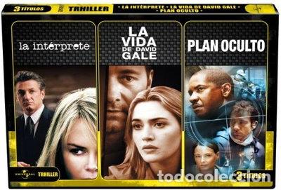 Cine: La Int&eacute;rprete + La Vida de David Gale + Plan Oculto- 8414906615022
