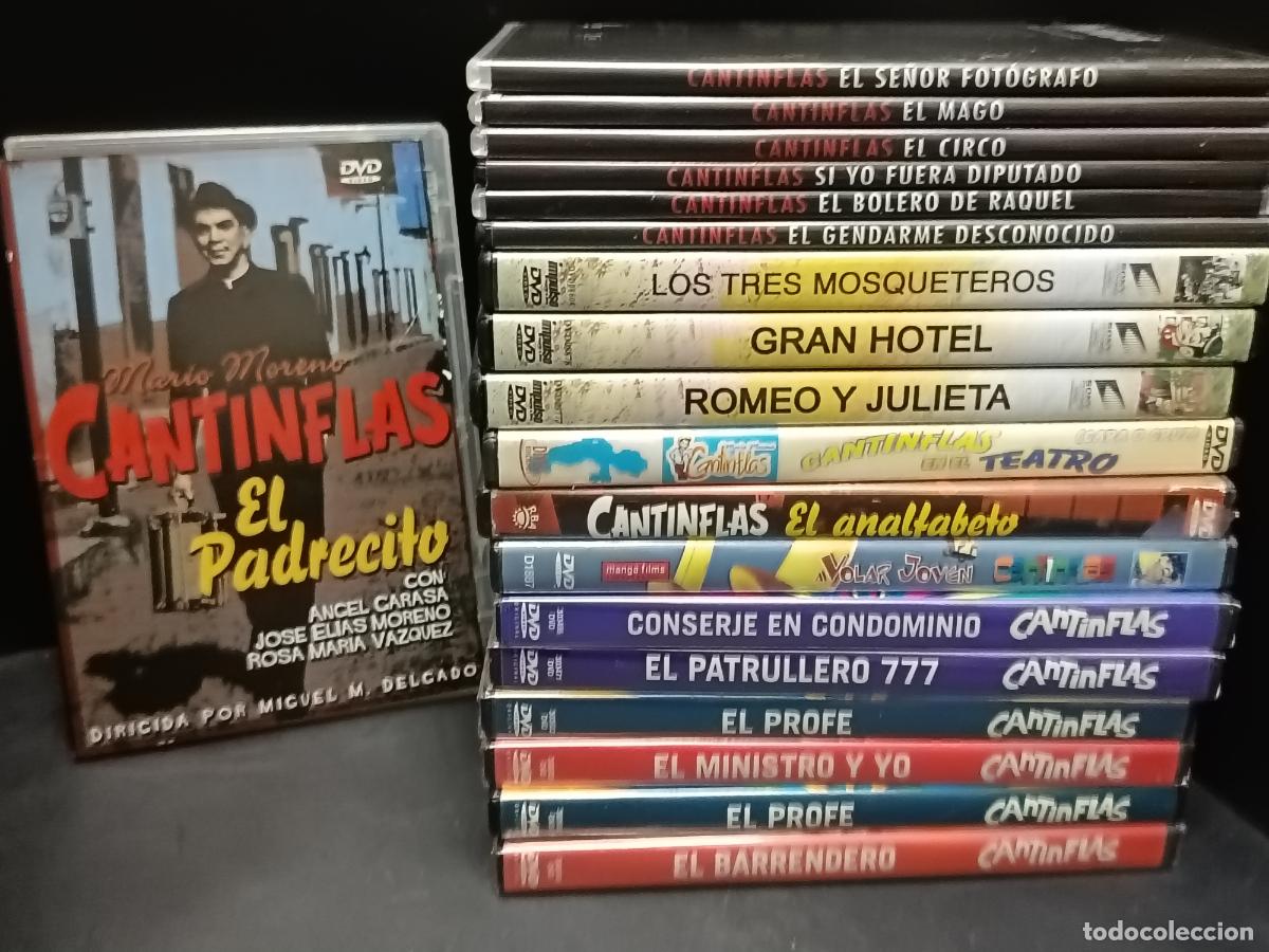 Kino: CANTINFLAS. Lote Colecci&oacute;n de 20 DVDs y 10 revistas.