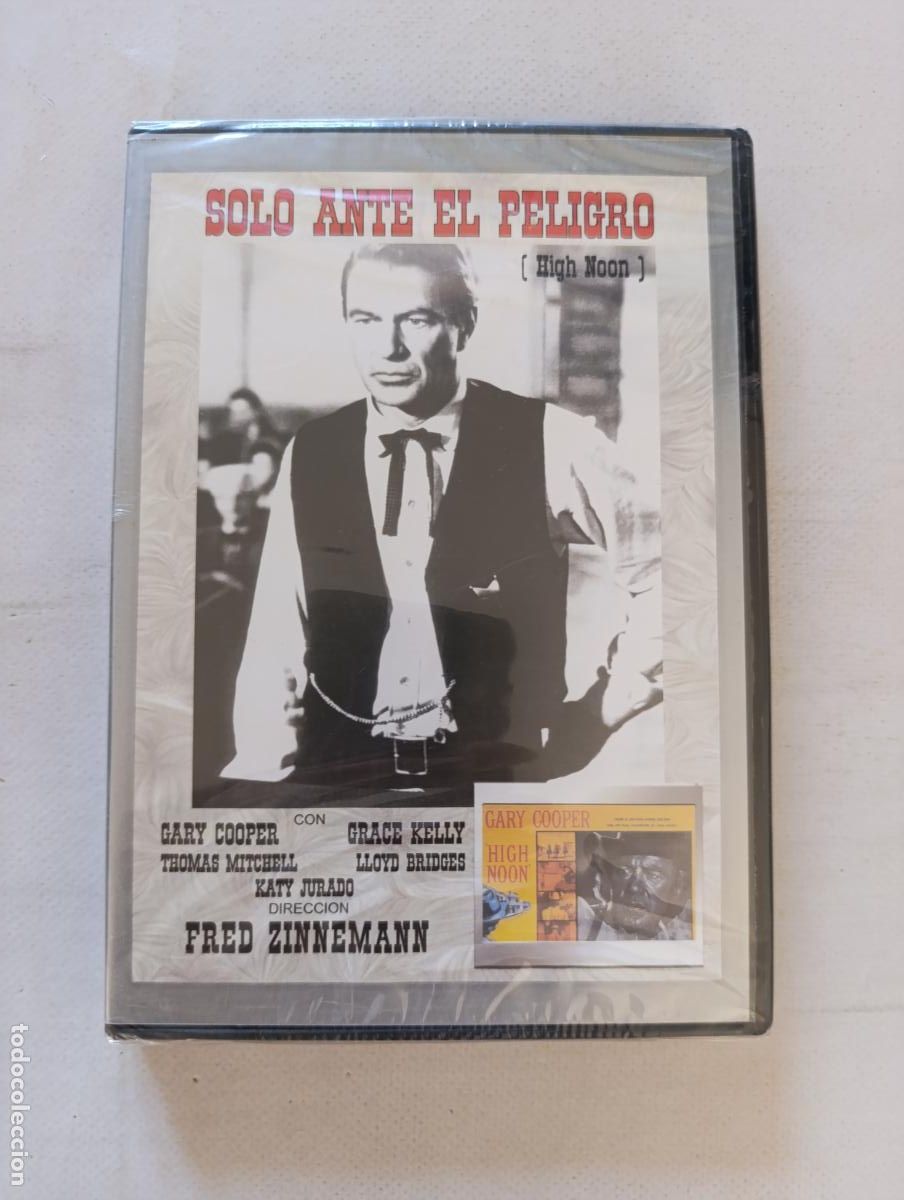 Cine: DVD SOLO ANTE EL PELIGRO (HIGH NOON) - GARY COOPER, GRACE KELLY - NUEVO, PRECINTADO (DU)