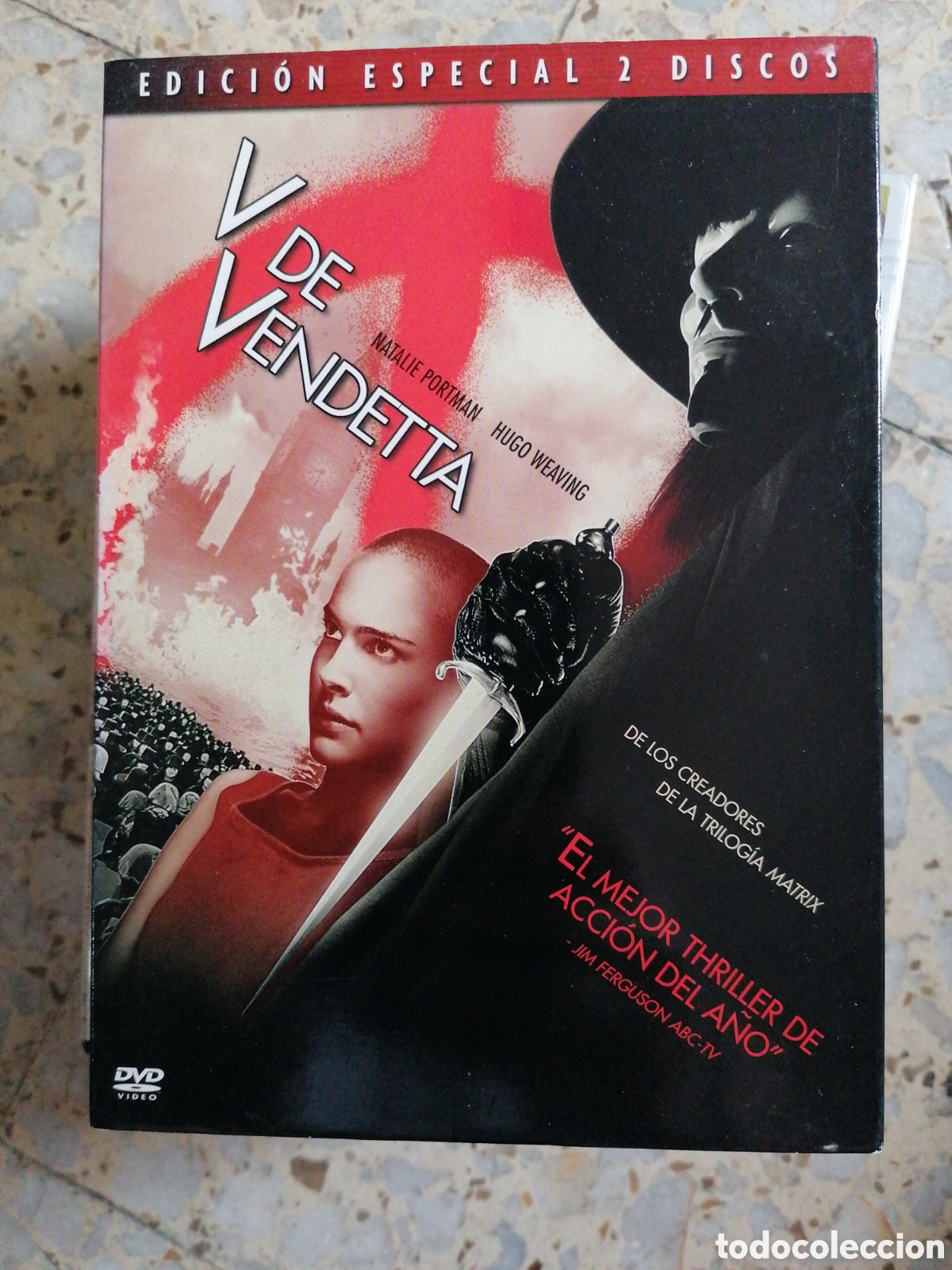 Kino: DVD V DE VENDETA EDICION ESPECIAL DOS DISCOS CON FUNDA DE CARTON