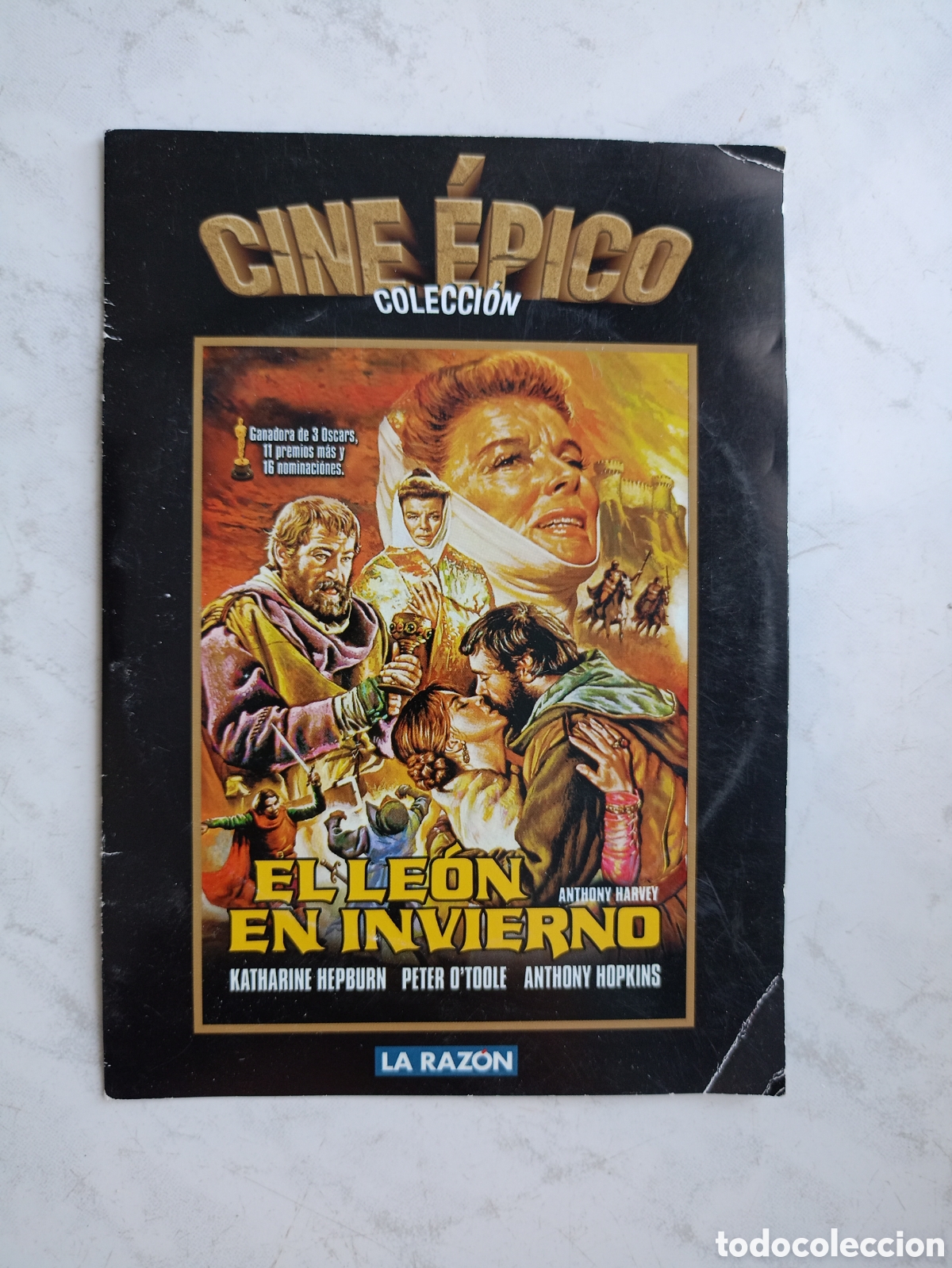 Cinema: EL LEON EN INVIERNO - KATHARINE HEPBURN - ANTHONY HOPKINS - DVD EN CAJA DE CARTON