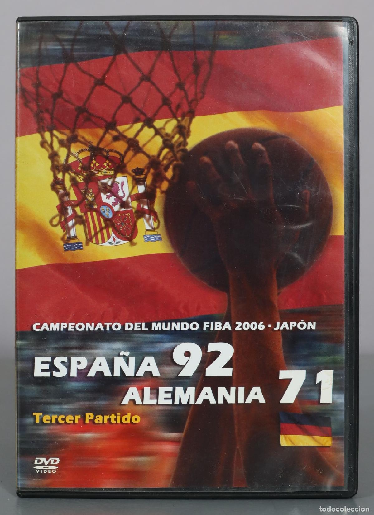 Kino: DVD. Campeonato del Mundo FIBA 2006 - Espa&ntilde;a 92 Alemania 71 - Tercer Partido