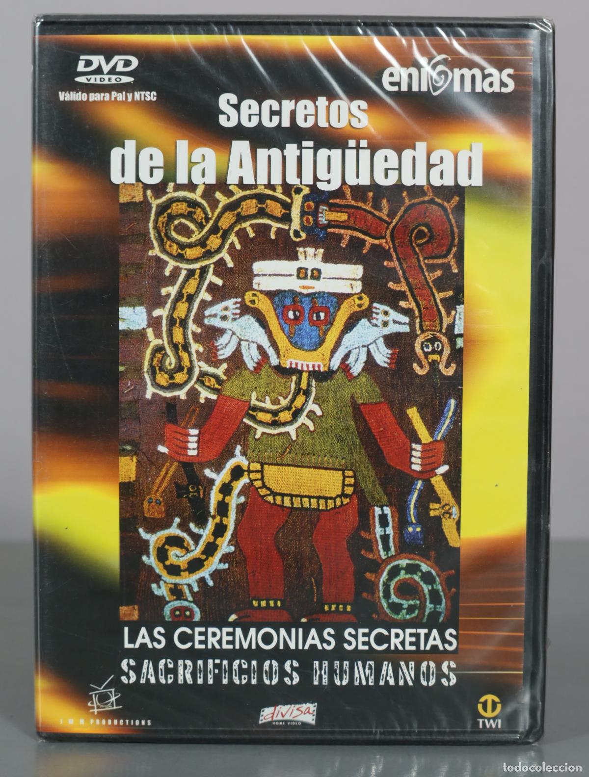 Cine: DVD. Secretos de la Antig&uuml;edad - Las Ceremonias Secretas - Sacrificios Humanos - Divisa . PRECINTADO