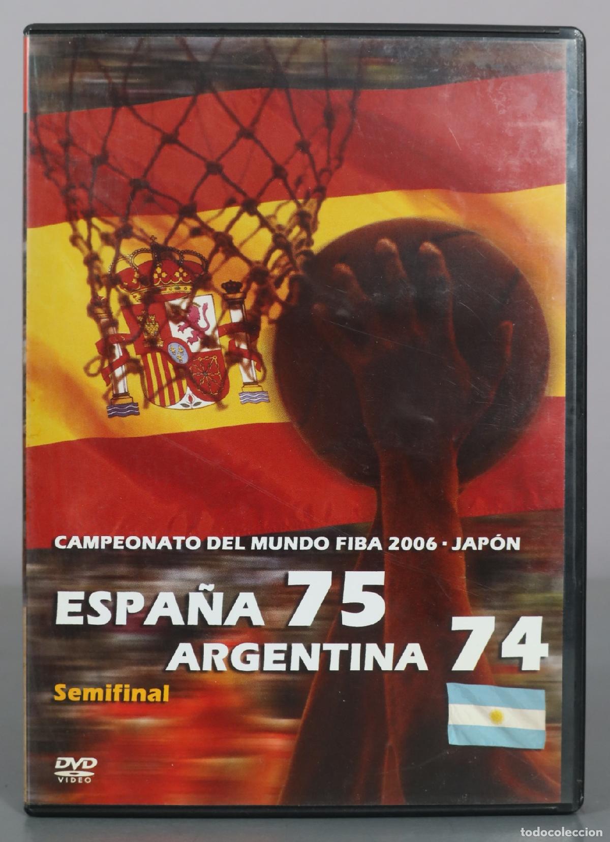 Cine: DVD. Campeonato del Mundo FIBA 2006 - Espa&ntilde;a 75 Argentina 74 Semifinal