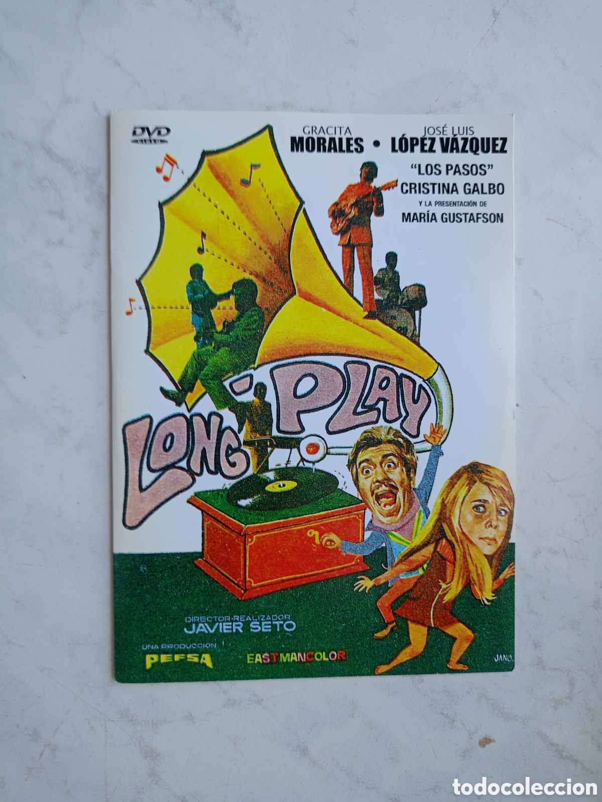 Cin&eacute;ma: LONG PLAY. DVD DE LA PELICULA DE GRACITA MORALES Y JOSE LUIS LOPEZ VAZQUEZ. ESTUCHE FINO DE CARTON.
