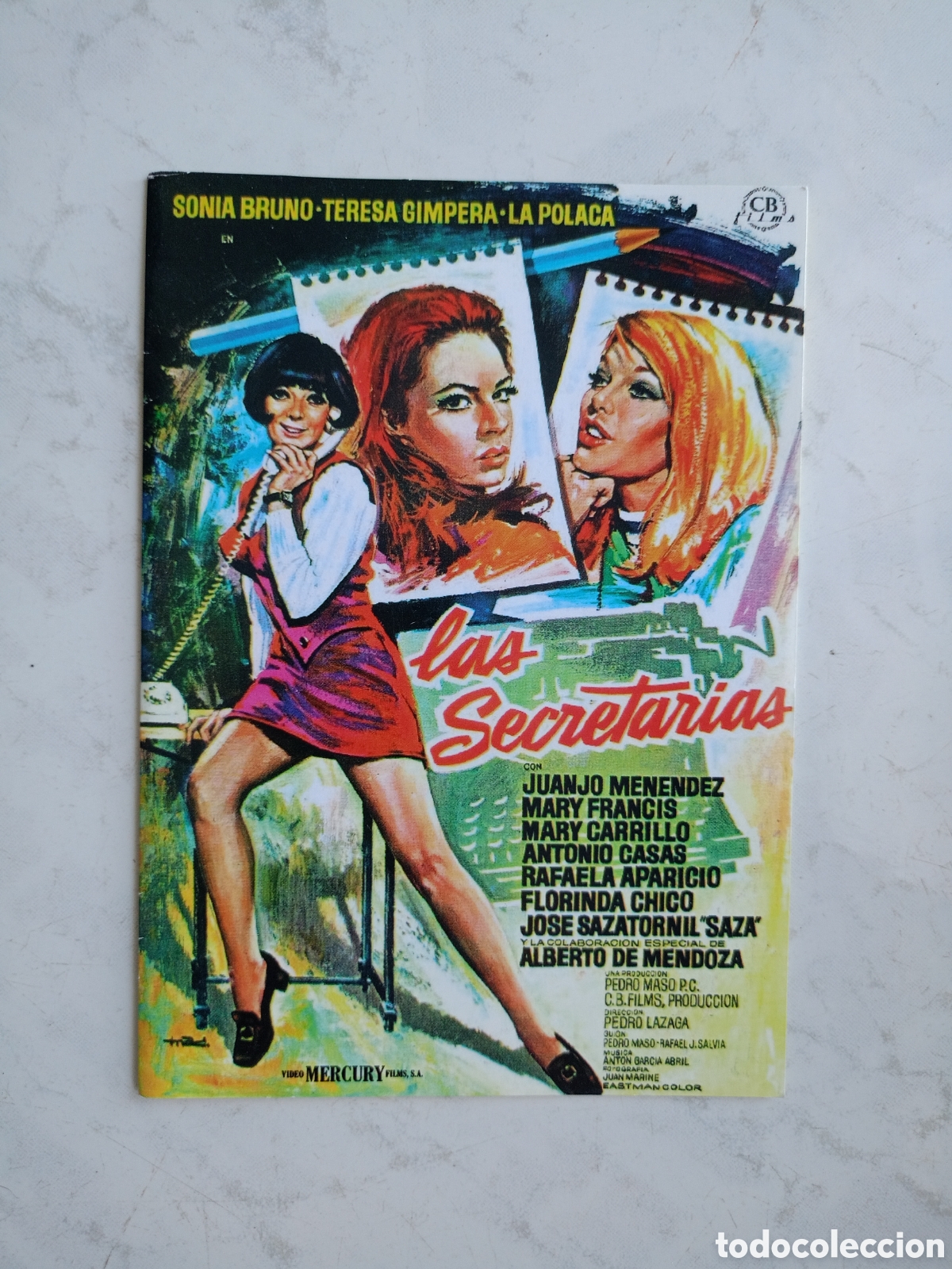 Cin&eacute;ma: Las secretarias. Sonia Bruno, Teresa Gimpera, La Polaca, Juanjo Men&eacute;ndez