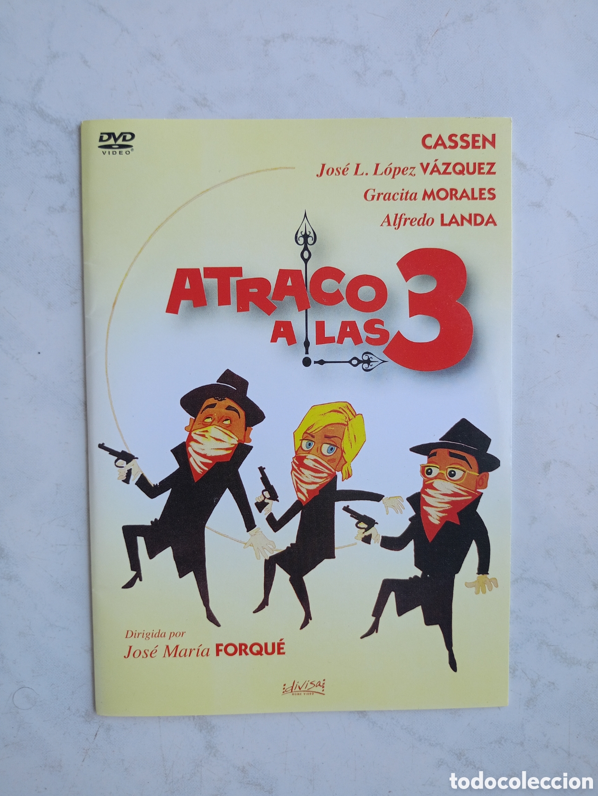 Cin&eacute;ma: DVD ATRACO A LAS TRES, DE JOSE MARIA FORQUE, CON CASSEN, JOSE LUIS LOPEZ VAZQUEZ, GRACITA MORALES