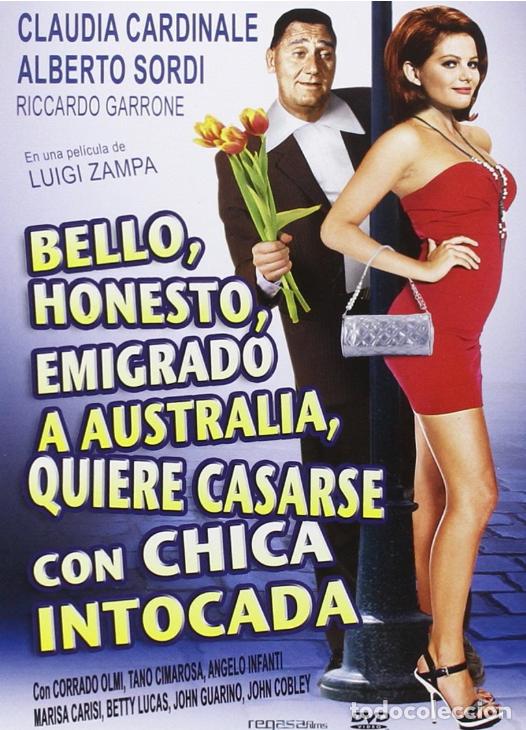 Kino: Bello, Honesto, Emigrado a Australia, Quiere Casarse con Chica Intocada DVD Como nuevo
