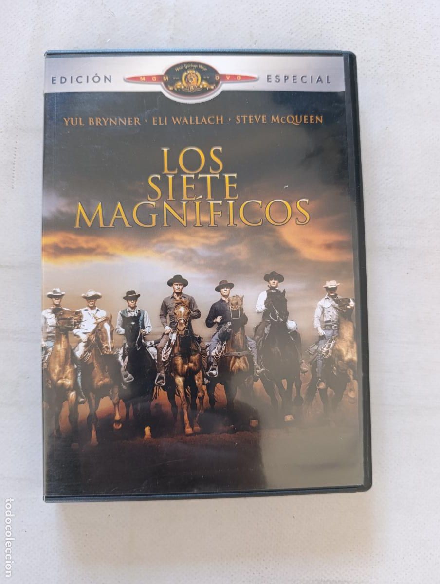 Cine: DVD LOS SIETE MAGNIFICOS - EDICION ESPECIAL - YUL BRYNNER, ELI WALLACH, STEVE MCQUEEN (EJ)