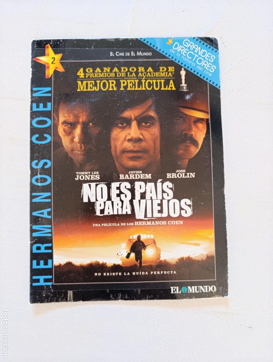 Cine: DVD NO ES PAIS PARA VIEJOS - HERMANOS COEN - JAVIER BARDEM - FUNDA FINA CARTON (EJ)