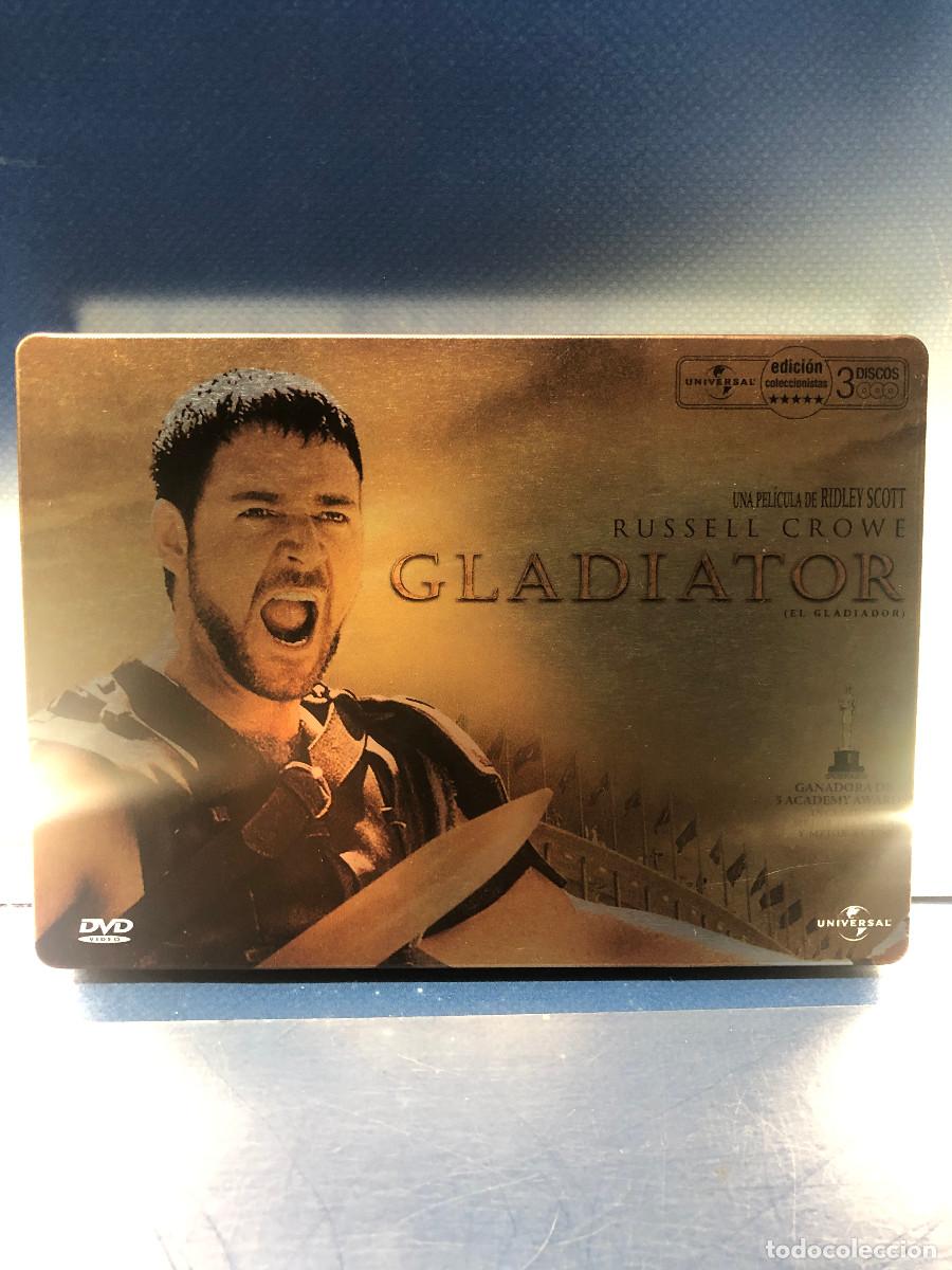 Cine: Dvd, Buen Estado, Gladiator, Caja Metalica