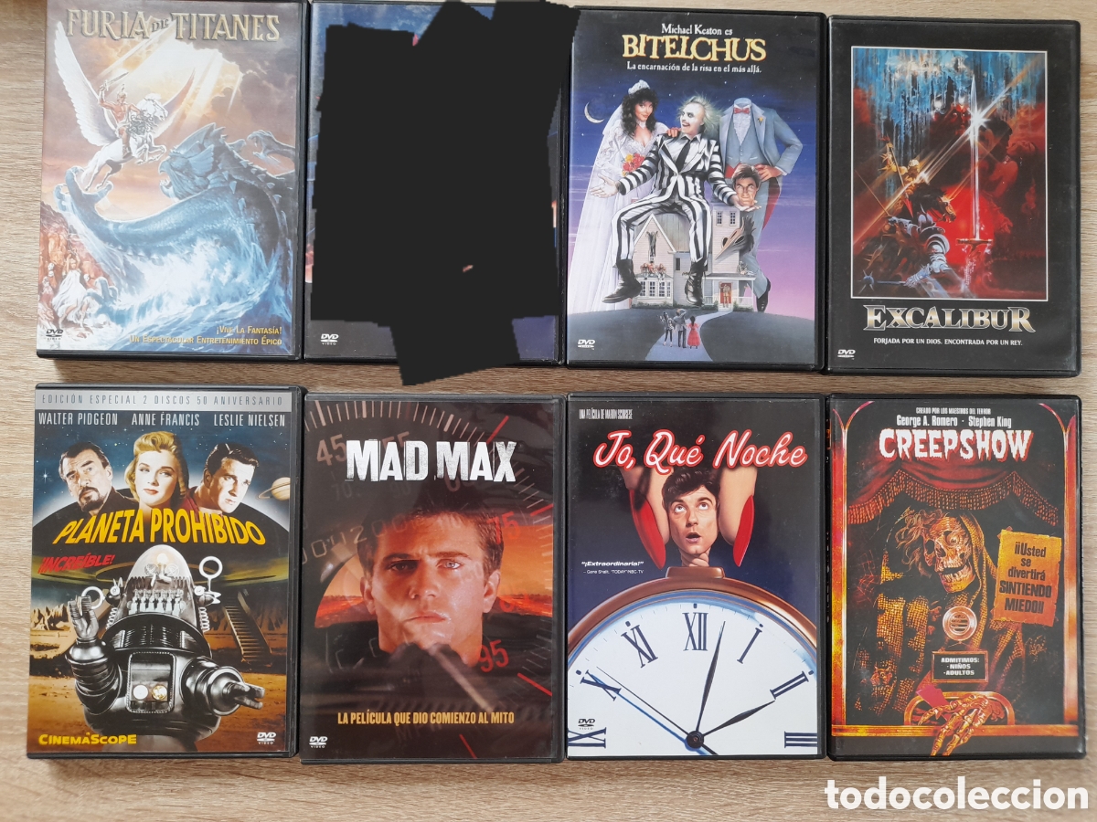 Cine: 8 DVDs warner creepshow excalibur furia de titanes mad max
