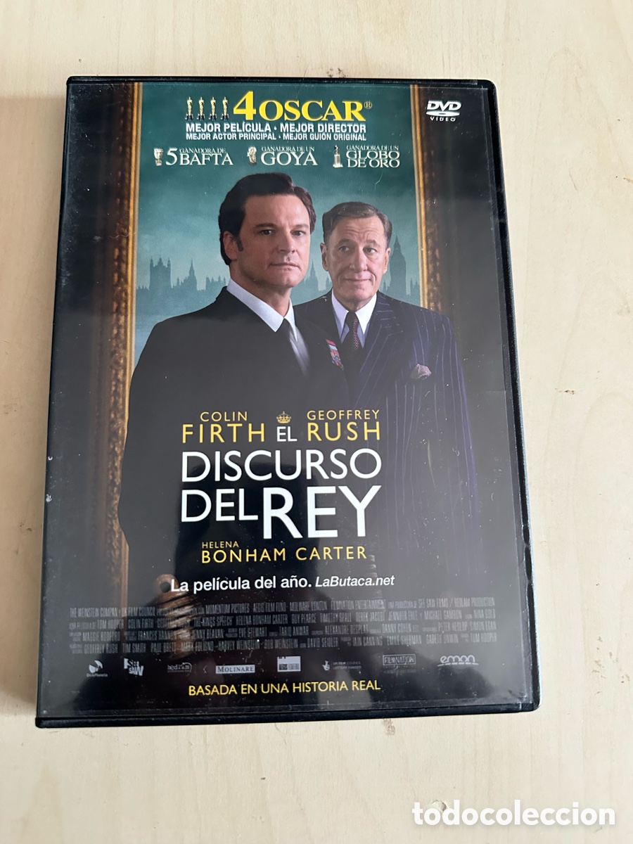 Cine: RD105 discurso del rey dvd segunda mano