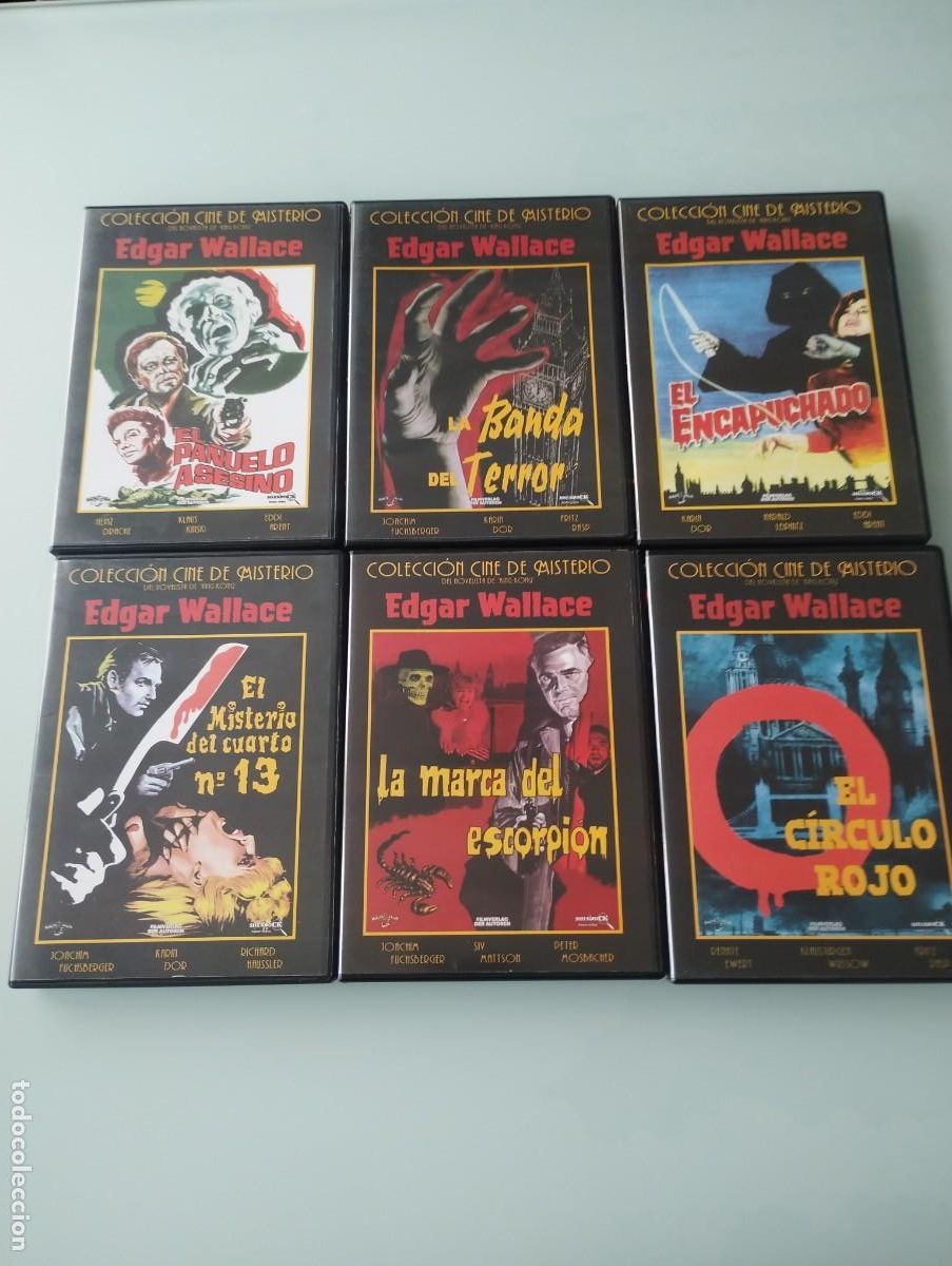 Cine: Lote Completo 12 DVDs Edgar Wallace + 12 Libretos Originales - Colecci&oacute;n Cine de Misterio