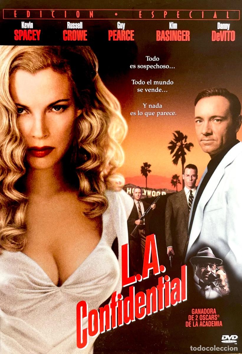 Cine: DVD. L.A. CONFIDENTIAL. Russel Crowe. Kevin Spacey. Kim Basinger. Danny de Vito. CON EXTRAS.