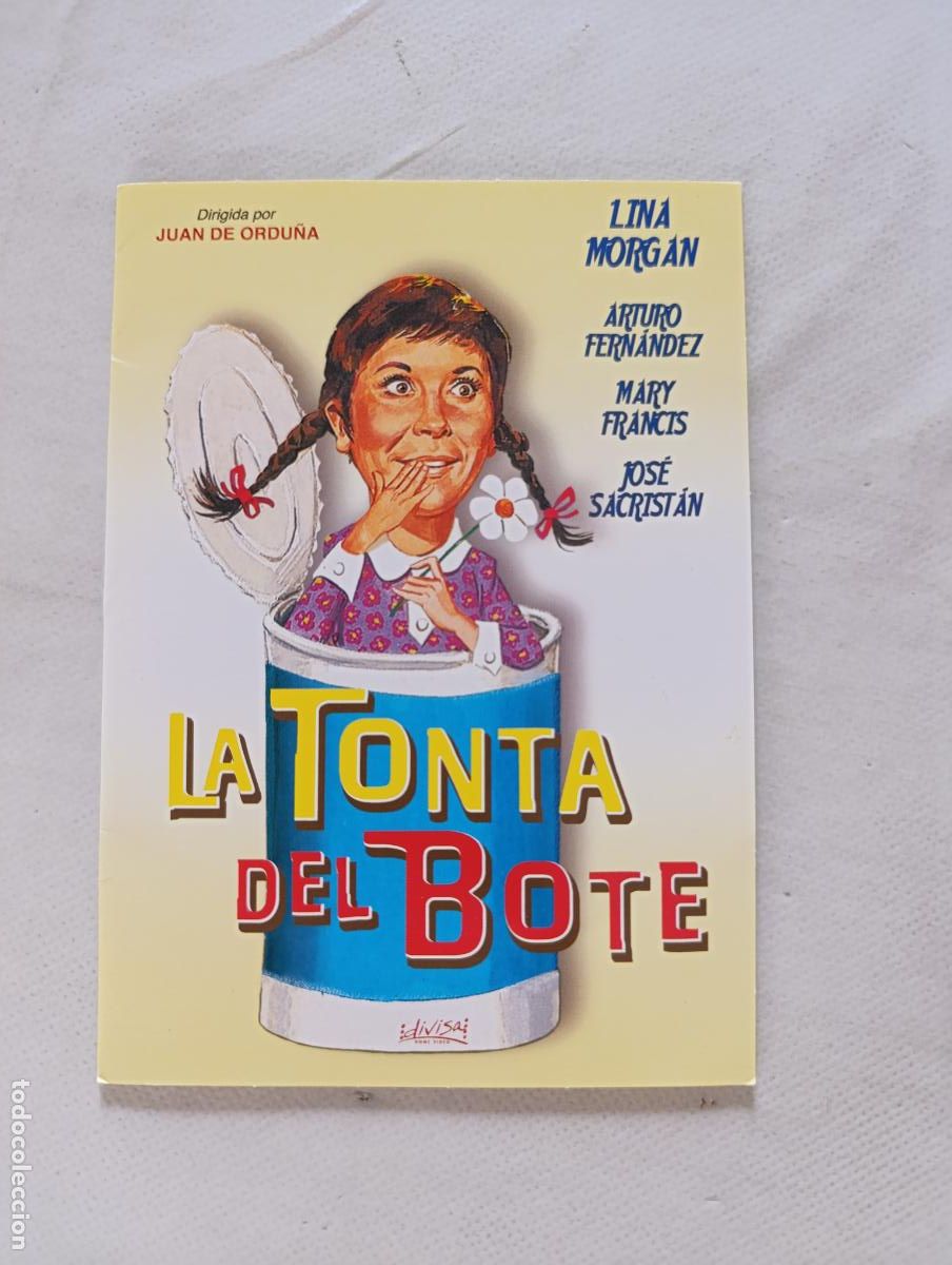 Cine: DVD LA TONTA DEL BOTE - LINA MORGAN, ARTURO FERNANDEZ - FUNDA FINA CARTON (EO)